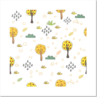 Sweet Fall Pattern Posters and Art